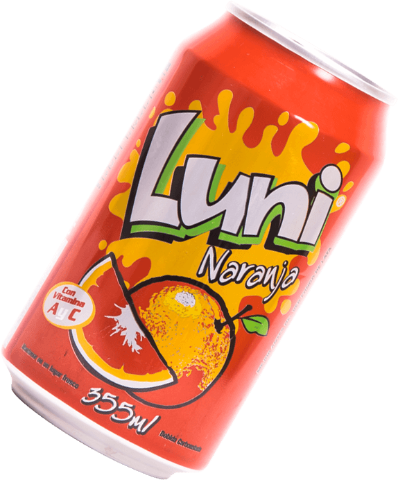 Bebidas Refrescantes | Luni naranja lata 355ml